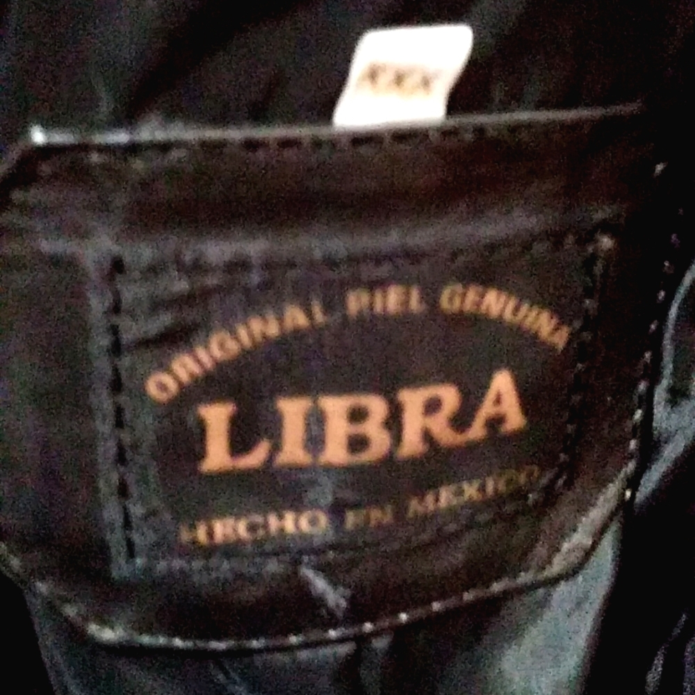 Libra xxx black leather jacket
